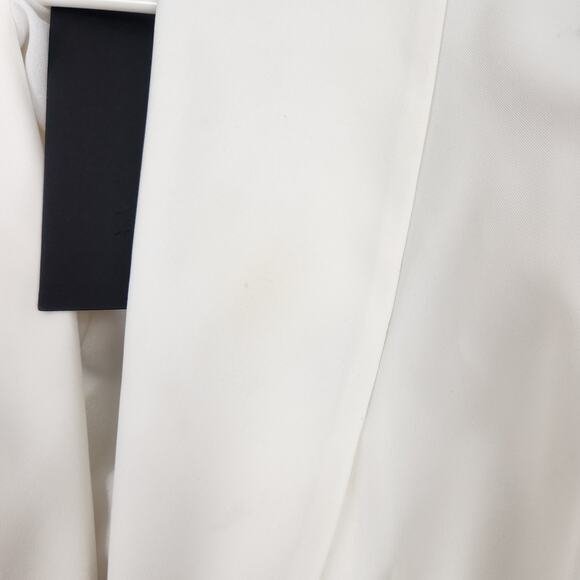 Marc Ellis Blazer White/Cream Size 42 Italian Size 6 Ruched Sleeves NWT - Picture 12 of 12